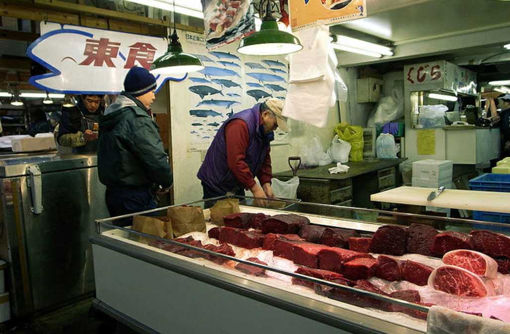 Walfleisch in einem japanischen Supermarkt © S. Powell