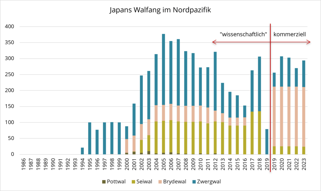 Japans Walfang im Nordpazifik