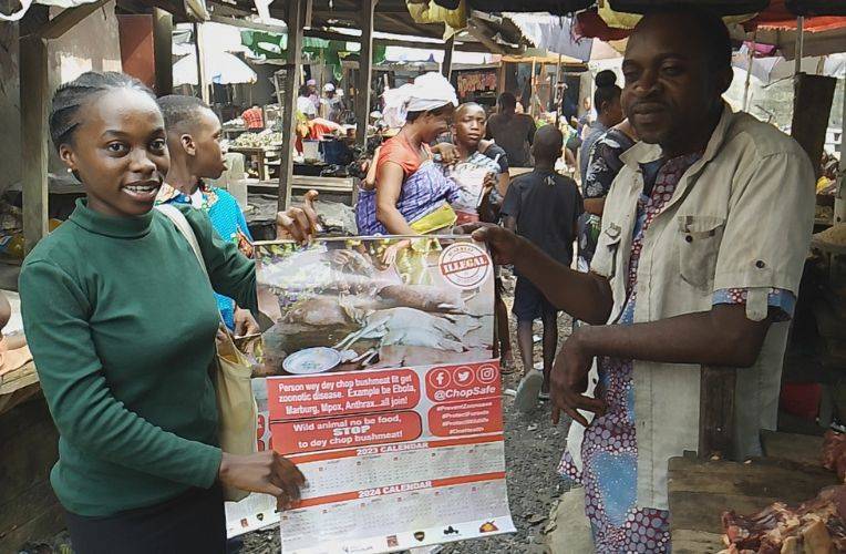 Zoonosen-Aufklärung-Fleischmarkt, Nigeria