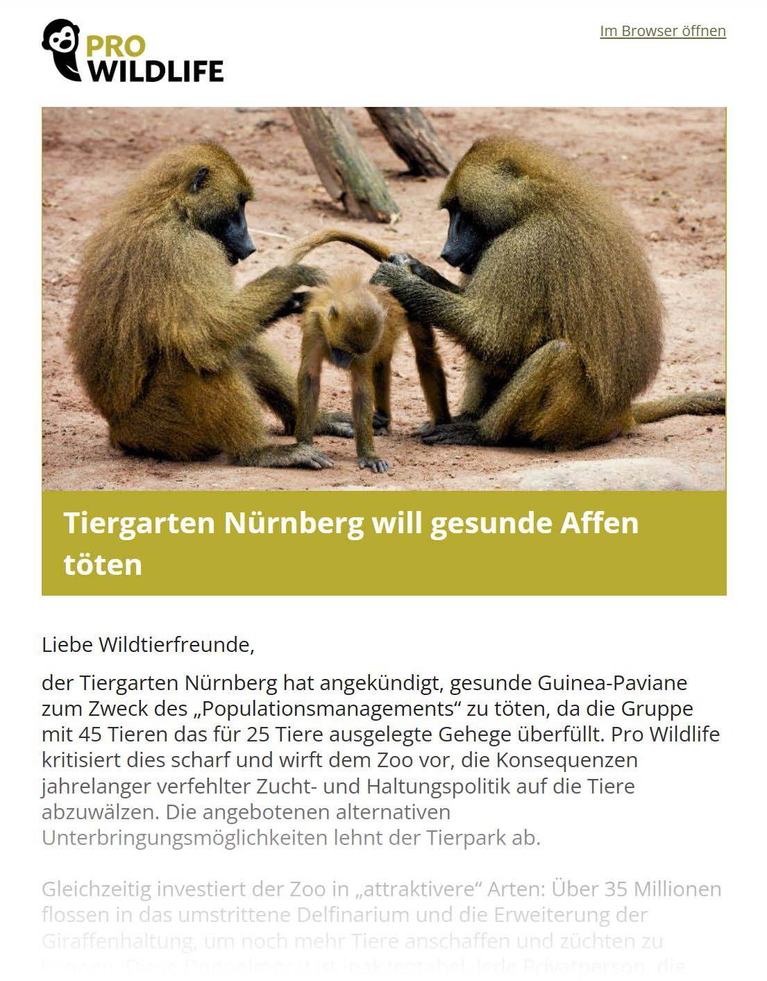 newsletter pro wildlife