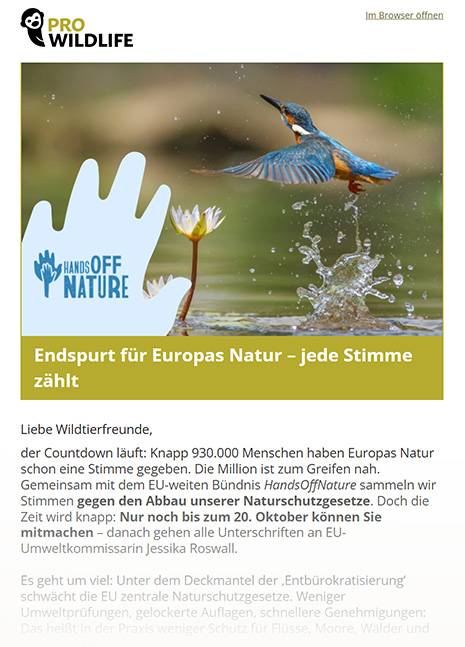 newsletter pro wildlife